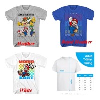 Nintendo Mens Mario Kart Shirt - Mario, Luigi, Zelda, Kirby, and Donkey Kong Vintage Tee